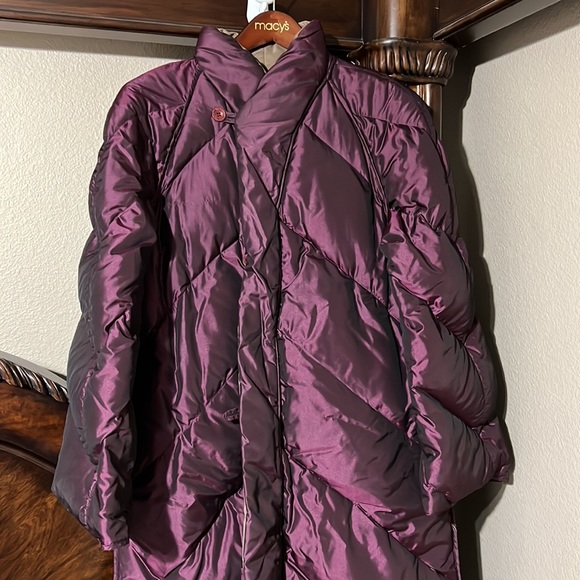 Gallery Puffer Coat size L Purple metallic - Picture 3 of 12